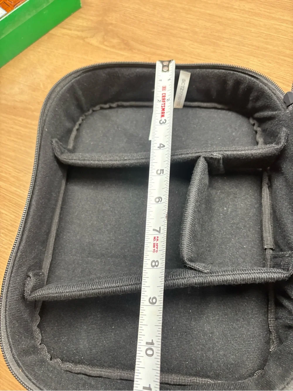 Black and Gray Tablet Accessory Organizer Case with Elastic Slots